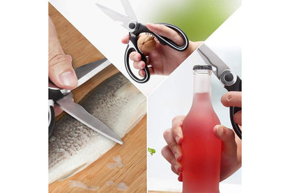 Multifunctional Kitchen Scissors - White/Black