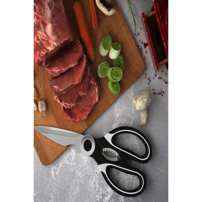 Multifunctional Kitchen Scissors - White/Black