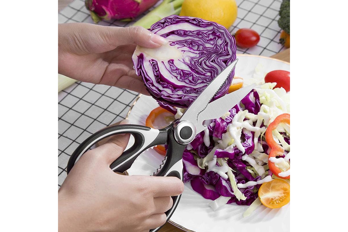 Multifunctional Kitchen Scissors - White/Black