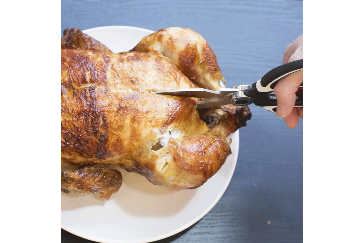 Multifunctional Kitchen Scissors - White/Black