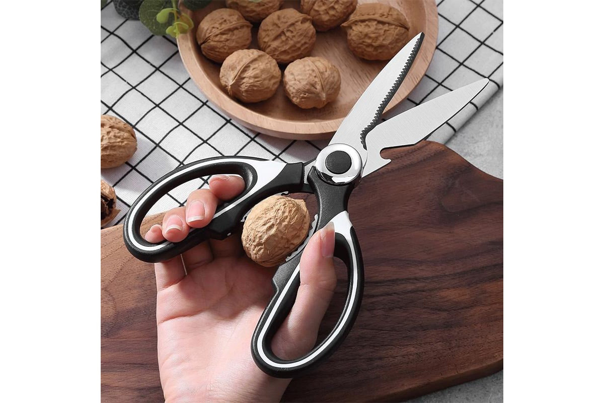 Multifunctional Kitchen Scissors - White/Black